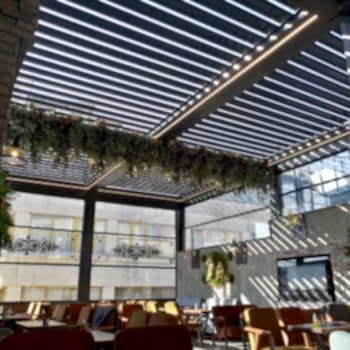 Raylı Tente Sistemleri Bioklimatik Pergola