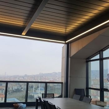 Raylı Tente Sistemleri Bioklimatik Pergola