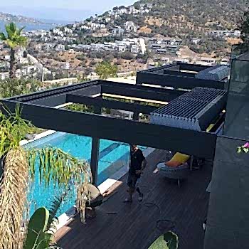 Raylı Tente Sistemleri Bioklimatik Pergola