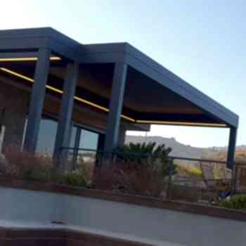 Raylı Tente Sistemleri Bioklimatik Pergola