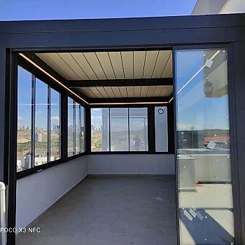 Raylı Tente Sistemleri Bioklimatik Pergola